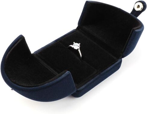 iSuperb Royal Blue Velvet Necklace Long Chain Box Jewelry Gift Box Pendant Bracelet Jewelry Packaging Boxes for Wedding Engagment Proposal Gift in Kuwait