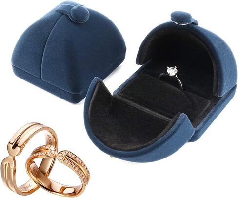 iSuperb Royal Blue Velvet Necklace Long Chain Box Jewelry Gift Box Pendant Bracelet Jewelry Packaging Boxes for Wedding Engagment Proposal Gift in Kuwait