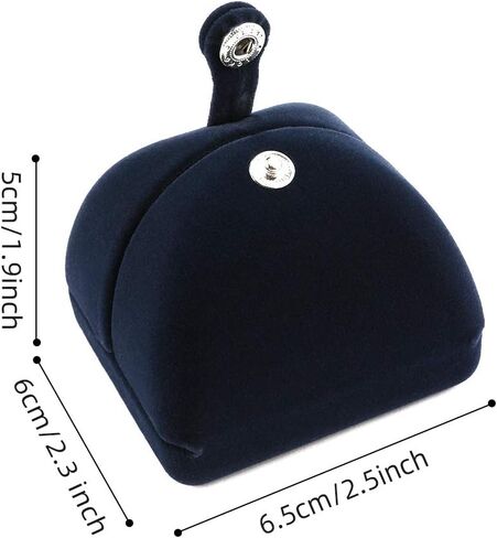 iSuperb Royal Blue Velvet Necklace Long Chain Box Jewelry Gift Box Pendant Bracelet Jewelry Packaging Boxes for Wedding Engagment Proposal Gift in Kuwait