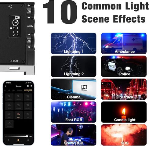 إضاءة فيديو G1s RGB مع حامل ثلاثي القوائم محمول، طقم إضاءة كاميرا LED، لوحة إضاءة 8500K مع هيكل من سبائك الألومنيوم لصورة المنتج على YouTube التصوير الفوتوغرافي لمؤتمرات الفيديو في الاستوديو in Kuwait