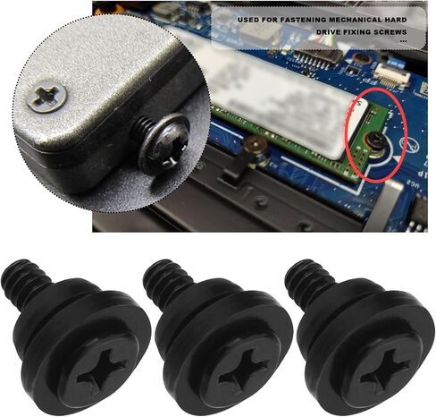12PCS 3.5 Inches Hard Drive Screw with Rubber Washer Kit Hard Drive Shock Absorbing Screw Shock Absorption Screw for 3.5 Inches HDD SSD Computer Cases in Kuwait