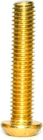 50pcs M3 12.9 Screws Allen Screw Hex Socket Button Head Cap Screws Hexagon Bolts Gold (10mm) in Saudi Arabia