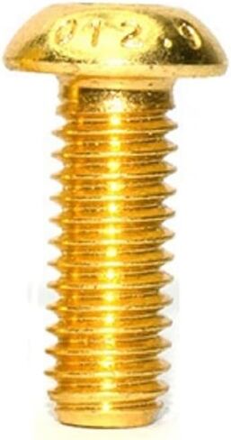 50pcs M3 12.9 Screws Allen Screw Hex Socket Button Head Cap Screws Hexagon Bolts Gold (10mm) in Saudi Arabia