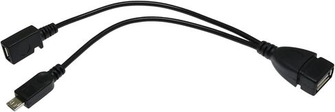 محول USB ميكرو 2 في 1 إلى USB 3 قطع كابل OTG كابل طاقة محول USB إلى Micro USB لـ Fire Stick وPlaystation Classic والمزيد، محول Micro USB 2 في 1 in Kuwait