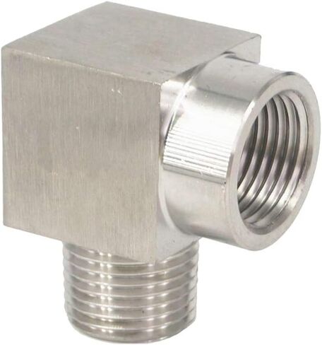 Beduan الفولاذ المقاوم للصدأ تجهيزات أنابيب الزهر 90 درجة شارع الكوع 3/4 "NPT ذكر x 3/4" NPT ذكر الماء الوقود الهواء in Kuwait
