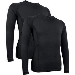 Boys Girls Compression Shirt Long Sleeve Athletic Sports Baselayer Youth Baseball Football Undershirt