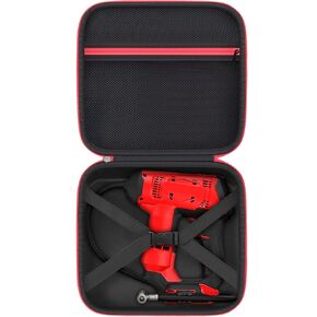 Case Compatible with CRAFTSMAN V20 Cordless Tire Inflator Portable Air Compressor Pump, Digital Gauge & Bare Tool Holder, CMCE521B Battery Powered Ball/Bicycle/Vehicle High-Pressure Pump Bag -Box Only