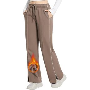 BALEAF Womens Wide Leg Sweatpants Fleece Drawstring Sweat Pants with Pockets Athletic Track Fall Winter