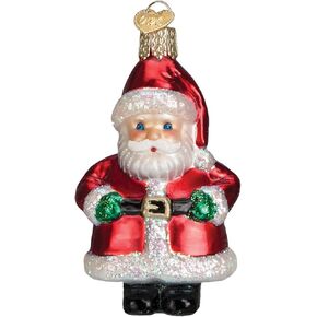 Old World Christmas Santa Kitten Glass Blown Ornaments for Christmas Tree