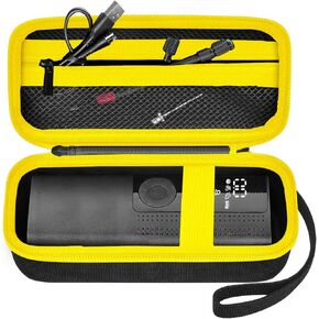 حقيبة تخزين متوافقة مع مضخة هواء محمولة، ضاغط هواء 120 رطل لكل بوصة مربعة، حقيبة تخزين منفاخ إطارات السيارة لكابل USB، بيت الهواء، الموصل والملحقات (الصندوق فقط) - أسود in Kuwait