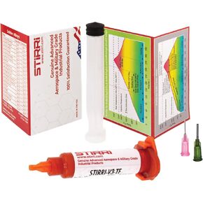 STIRRI-V3-TF no-clean universal soldering tacky paste flux (ROL0) - 30g syringe kit – for next generation REACH-compliant SMD assembleies - solder flux with syringe applicator
