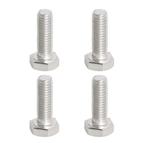 Aopin Left Hand M6 x 50mm Hex Head Bolts Screws 304 Stainless Steel, A2-70 Fasteners Fully Machine Reverse Threaded SUS304 2 Pcs