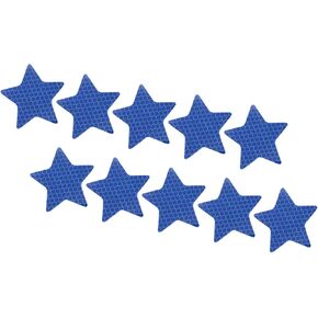 PATIKIL Reflective Stickers, 10 Pack 2.36 x 2.36 Inch Waterproof Adhesive High Visibility Night Caution Warning Star Shape Safety Tape Reflector for Trucks Trailers Cars, White