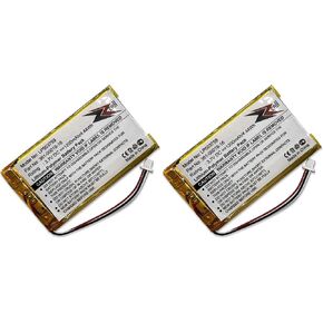 2-Pack Battery Replacement for Garmin 361-00019-16, 361-00019-12, Garmin Nuvi 1300, 1340T Pro, 1350, 1350T, 1370, 1370T, 1375T, 1390, 1390T, 1490 (2)