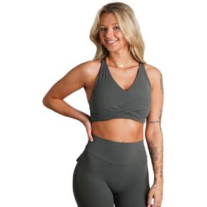 Jed North Women's High Waisted Scrunch Booty Athletic Leggings with Back Pockets & Women Athletic Gym Sports Bra