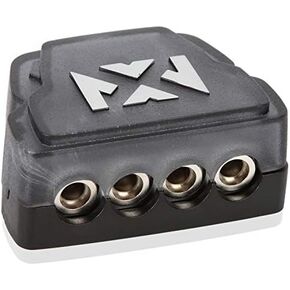 NVX XDBU4 Universal Ground Distribution Block with One 1/0-4 Gauge Input and Four 4-8 Gauge Outputs