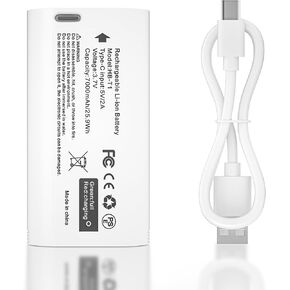 2X7000mAh Upgarded Rechargeable Battery for Wyze Cam Pro Camera-for Wyze Battery Cam Pro-with USB C Cable for Wyze Cam Battery Pro