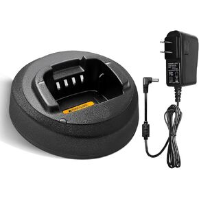 for Motorola CP185 Charger, PMLN5228A Rapid Charger for Motorola CP100D CP476 CP477 CP1300 CP1600 CP1660 EP350 P140 P145 P160 Ra-dio Charger PMNN4476A PMNN4081AR PMNN4080 (1)