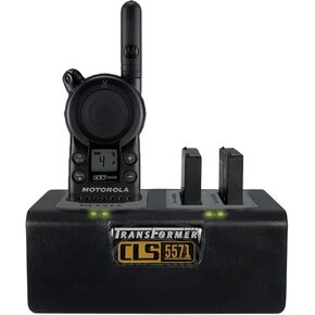 Transformer Charging Station for Motorola CLS Series: 1 Radio & 2 Batteries. Power Supply Included