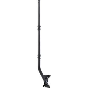 CEKAY Universal Mounting Pole (Diameter 1 1/2", Length 51") - J Pole Mount for Antenna & Starlink Dish & Weather Station - Adjustable Pivot/Lock Bracket for Wall, Eave or Roof Mounting