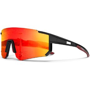 KALIYADI Polarized Sports Sunglasses-Men Running-Sunglasses-for-Women: Mens Sunglasses Polarized UV Protection Cycling