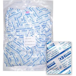 100 CC [300 Packets] Premium Oxygen Absorbers for Food Storage, Oxygen Scavengers Packets(2 Bag of 150 Packets) - ISO 9001 Certified Facility Manufactured