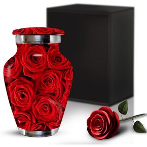 Urn for Ashes for Women & Men - Cremation Urn for Adults - Large Urn with Bag - Honor Your Loved One with Funeral Urns for Human Ashes Adult - Memorial Urn Large for Mom & Dad (White, Large)