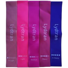 Resistance Bands in 5 Strength Levels Portable with Carrying Bag for Men, Women Exercise, Workout, Yoga, Physical Therapy, Home Fitness, Sport, Loop Resistance Band