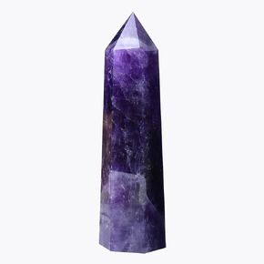 1PCS Obsidian Healing Crystals Towers / 2.75-3.14" Natural Reiki Energy Wand Stone 6 Faceted Chakra Quartz Crystal Reiki Meditation Therapy Decoration Gifts