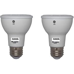 GE Classic 2-Pack 50 W Equivalent Dimmable Warm White Par20 LED Light Fixture Light Bulbs