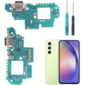 Charging Port Replacement for Samsung Galaxy A54 5G A546U USB Dock Connector Flex Cable Microphone Replacement for Samsung Galaxy A54 5G A546U with Tool