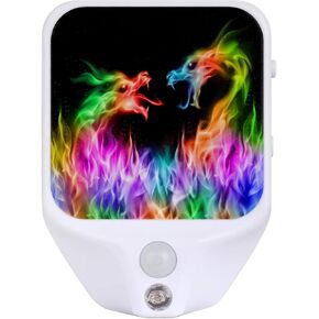 Plug-in Led Night Light with Auto Dusk to Dawn Sensor for Boys Girls Room Decor, Black Spider Web Adjustable Brightness Warm White Lights for Hallway,Bedroom, Kids Room, Kitchen, Stairway
