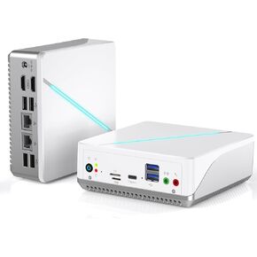 Mini PC Pocket PC Mini Desktop Compute Intel 12th Gen Alder Lake N100 Mini Desktop 16GB DDR5 RAM 512GB SATA3 M.2 SSD 4K Dual Display/2*HDMI/WiFi 6/BT5.2/Dual Gigabit Port for Home Office