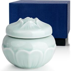Small Urns for Ashes, Vivid Flower Decorative Cremation Urn for Human Ashes, Mini Keepsake Urns for Adult Man Female Pet with Exquisite Box, Decorative Funeral Urns (Pink)