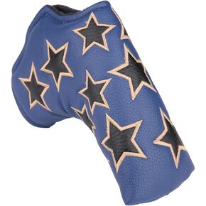 OGECLF Stars Design Golf Club Blade Putter Head Cover with Magnetic Closure fit Taylormade Scotty Cameron Odyssey