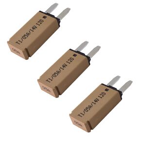 HiSport Mini ATM Auto Reset Circuit Breaker Fuse E71 for Automotive Marine RV Car Truck Audio Battery Protection T1 Automatic Reset 30A 3 Pack