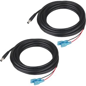 KSK 79-inch Trail Camera Power Cord (2 Pack,5.5x2.1mm DC External Power Cable,Compatible with Spypoint, Stealth Cam, Moultrie, Muddy, etc