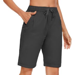 Msmsse Women's Bermuda Knee Length Shorts Cotton Casual Cargo Long Shorts for Athletic Walking Workout in Saudi Arabia