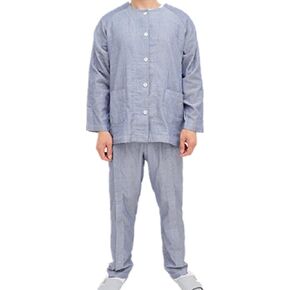 Summer Cotton Bedridden Patient Clothing,Disability Clothing With Fully Open on Both Sides,Patient nursing Tops and trousers Set,For Home Care,Post Surgery,Elderly (Woman,Pink,XL)
