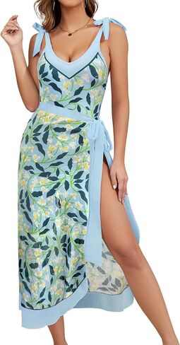 SHEKINI Adjustable Two Piece Swimsuit Tummy Control One Piece Bathing Suit with Matching Cover Up Floral Women Swimsuit Set in Saudi Arabia