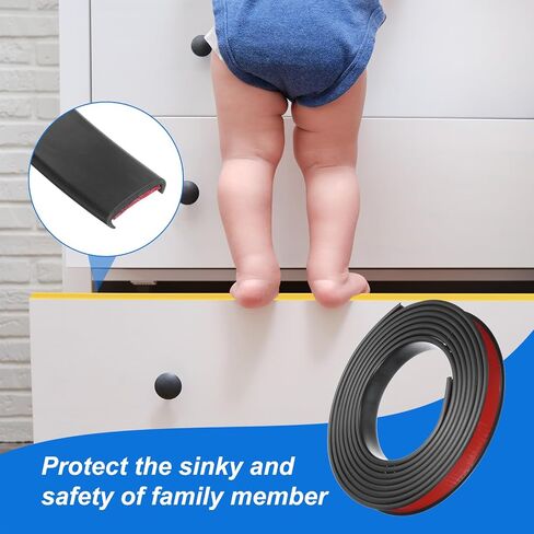 uxcell U-Shape Edge Banding، 9.8ft x 15mm TPE حواف القشرة ذاتية اللصق، حواف من الخشب الرقائقي، واقي حافة الأثاث المرن لاستعادة رف الخزانة على سطح الطاولة (رمادي) in Saudi Arabia
