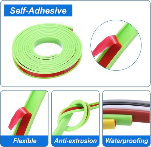 uxcell U-Shape Edge Banding، 9.8ft x 15mm TPE حواف القشرة ذاتية اللصق، حواف من الخشب الرقائقي، واقي حافة الأثاث المرن لاستعادة رف الخزانة على سطح الطاولة (رمادي) in Saudi Arabia