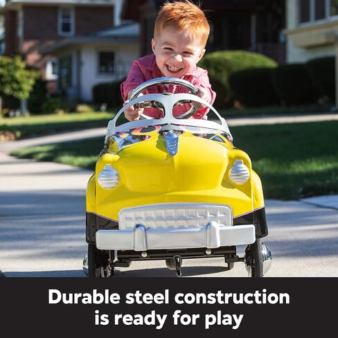 Kid Trax Toddler Classic Pedal Car, Kids 3-5 Years Old, Max Weight 60 lbs, Durable Steel, Fire Truck in Saudi Arabia