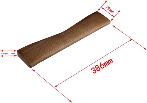 Ergonomic Wooden Wrist Rest Solid Wood Walnut for Keychron Q10 in Kuwait