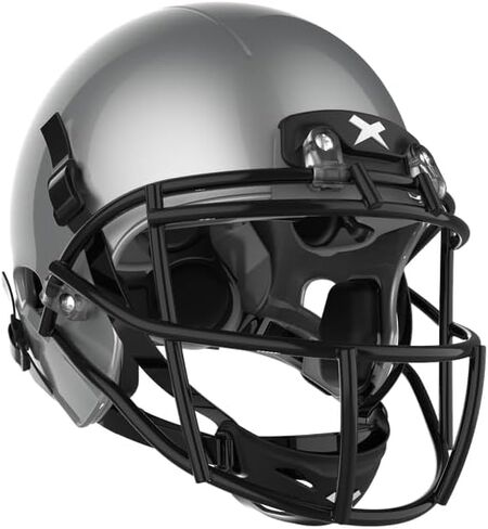 خوذة كرة القدم Xenith Varsity X2E مع قناع الوجه XRS21X (الفولاذ الكربوني) - هيكل من البولي كربونات خفيف الوزن، مع ملاءمة قابلة للتكيف من الأمام إلى الخلف - تزن 4 أرطال - مقاسات البالغين in Kuwait