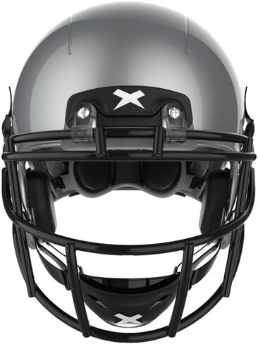 خوذة كرة القدم Xenith Varsity X2E مع قناع الوجه XRS21X (الفولاذ الكربوني) - هيكل من البولي كربونات خفيف الوزن، مع ملاءمة قابلة للتكيف من الأمام إلى الخلف - تزن 4 أرطال - مقاسات البالغين in Kuwait