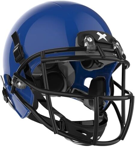 خوذة كرة القدم Xenith Varsity X2E مع قناع الوجه XRS21X (الفولاذ الكربوني) - هيكل من البولي كربونات خفيف الوزن، مع ملاءمة قابلة للتكيف من الأمام إلى الخلف - تزن 4 أرطال - مقاسات البالغين in Kuwait
