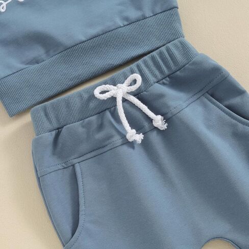 Sibling Matching Outfits Newborn Toddler Baby Long Sleeve Crewneck Sweatshirt with Pants Cute Fall Winter Clothes in Kuwait