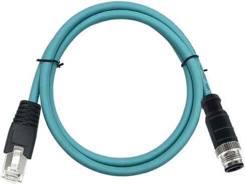 كابل إيثرنت M12 إلى RJ45 عالي المرونة Cat7 10 جيجابت تصميم زوج ملتوي (4 Pin A-Code أنثى إلى RJ45، 2M) in Saudi Arabia
