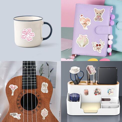 120 Pcs Coquette Stickers, Aesthetic Stickers Pack Pink Bow Stickers Coquette Stuff Y2K Stickers for Water Bottles Women Adults Kids Teen Teachers,Vinyl Waterproof Decals in Kuwait